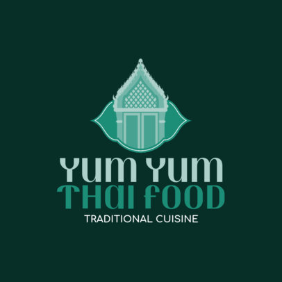 Logo Design Template For a Traditional Thai Kitchen