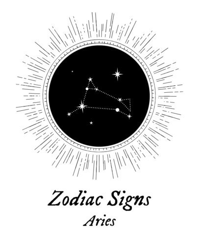 Illustrated T-Shirt Design Maker with Zodiac Sign Constellations