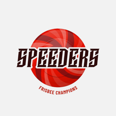 Sports Logo Template for a Frisbee Champion Team