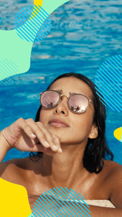 Cool Instagram Story Video Maker with Colored Bubbles Animations