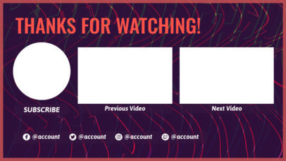 YouTube End Screen Template with a More Videos Panel
