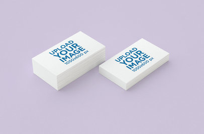 Minimal Mockup Featuring Two Business Card Packs