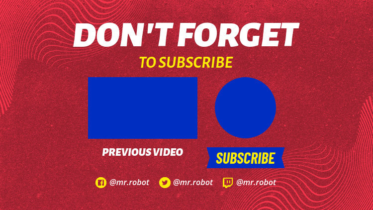 Placeit - YouTube End Screen Maker with Intense Colors