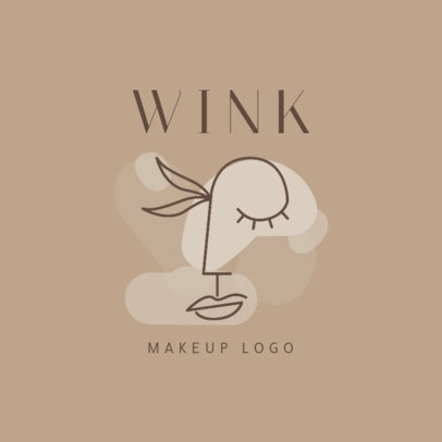 Minimalist Logo Template for a Makeup Brand