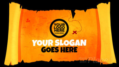 Intro Maker for a Battle Royale Game with a Treasure Map in the Style of Fortnite 1425