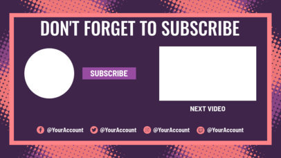 YouTube End Screen Generator with a Pop Art Style 