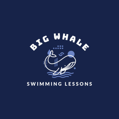 Swimming Logo Maker for Swimming Lessons 