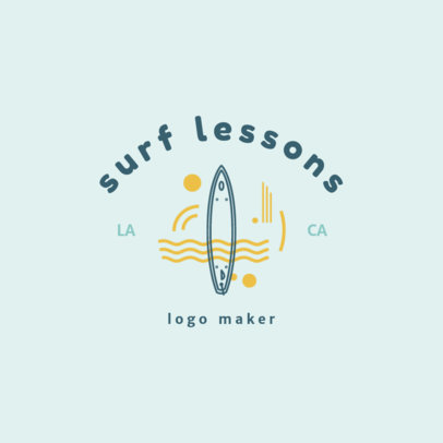 Swimming Logo Generator for Surf Lessons