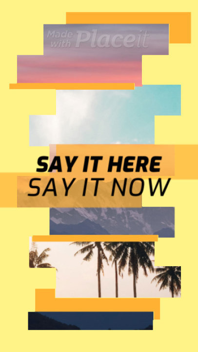 Instagram Story Video Maker with Summer Theme 