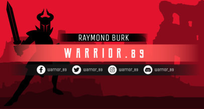 Adventure-Themed Twitch Banner Maker with Social Media Icons