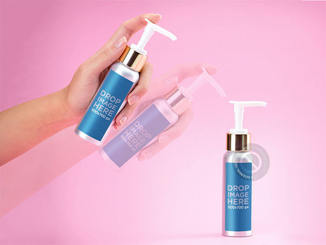 Placeit - Motion Photo Mockup of a Woman Using Hand Cream