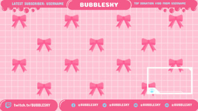 8-Bit Twitch Overlay Template with Webcam Frame