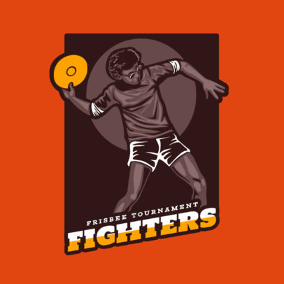 Sports Logo Maker for a Frisbee Tournament