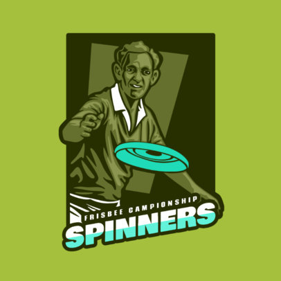 Sports Logo Maker for a Frisbee Championship