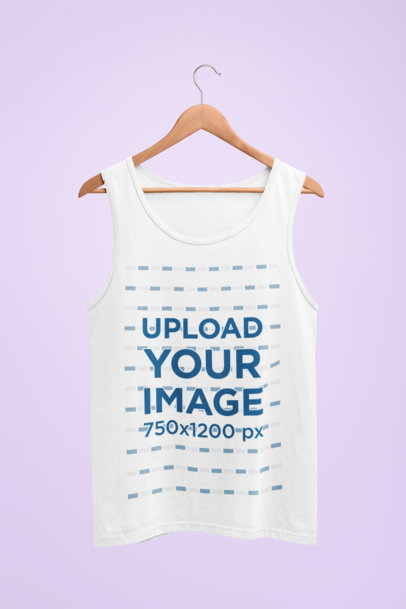 Men's Tank Top Mockup on a Hanger 