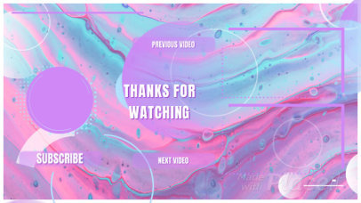 Youtube End Screen Video Template with Bubble Animations 1621