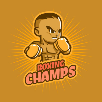 Gaming Logo Generator with a Boxing Athlete
