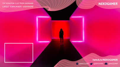 Twitch Overlay Template with a Live Webcam Window 1244a