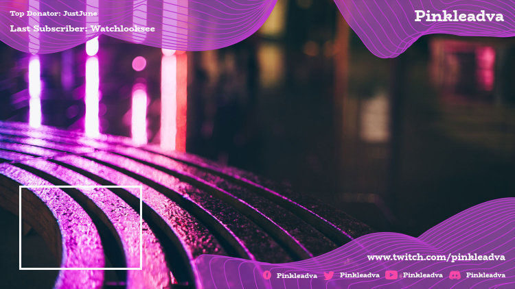 Placeit - Twitch Overlay Generator Featuring a Neon-Colored Background