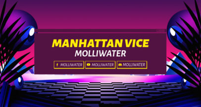 Outrun-Inspired Twitch Banner Maker with a Synthwave Design 1503o