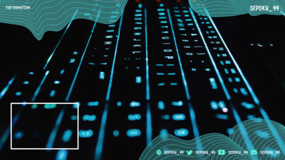 Modern Twitch Overlay Maker Featuring a Live Webcam Window Panel 1244e