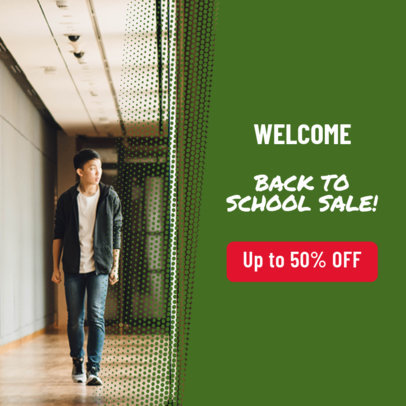 Online Banner Maker for a Special Back-To-School Sale