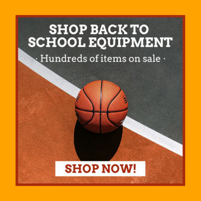 Banner Generator for a Scholar Sports Equipment Sale 16644g