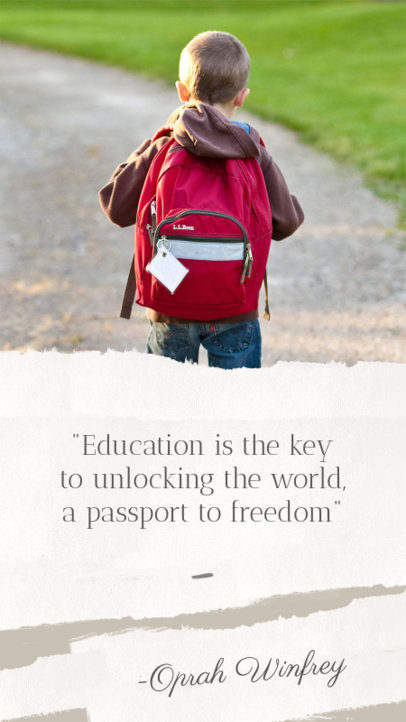 Instagram Story Maker with Back-to-School Quotes