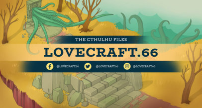 Twitch Banner Maker Featuring a Bizarre Fantasy Setting