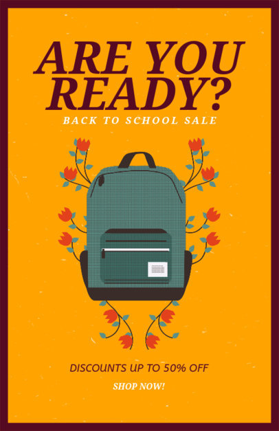 Back to School Supplies Sale Flyer Generator