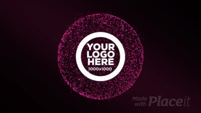 Logo Reveal Intro Maker with Abstract Sparkling Particles 1707