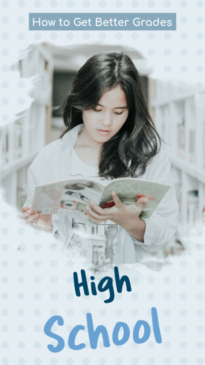 Back to School Instagram Story Maker for a Studying Tips Post