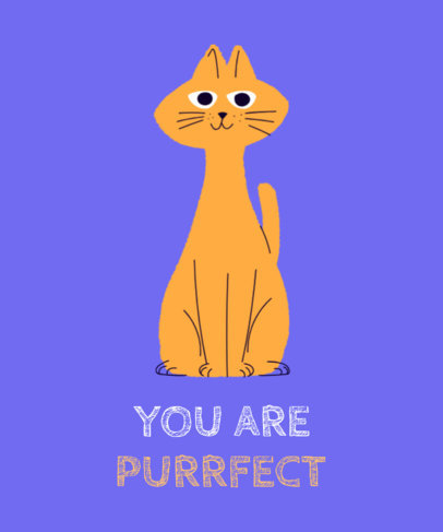 Cool Illustrated T-Shirt Design Maker for Cat Lovers