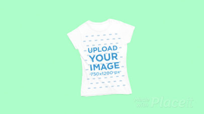 T-Shirt Video Featuring Background of Different Colors 