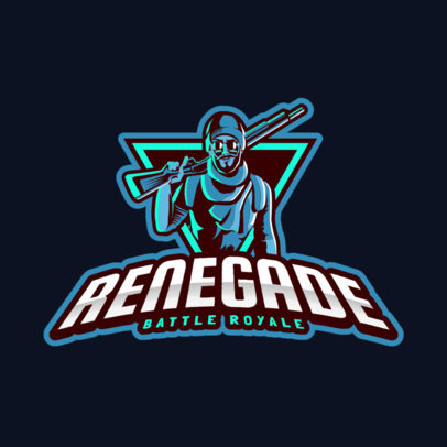 Gaming Logo Maker for a Battle Royale Squad Inspired on PUBG