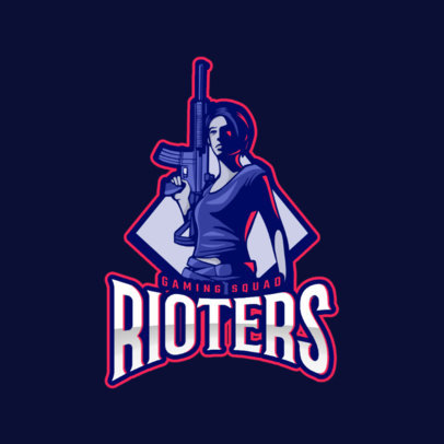 PUBG Inspired Battle Royale Logo Generator for Female Gamers 