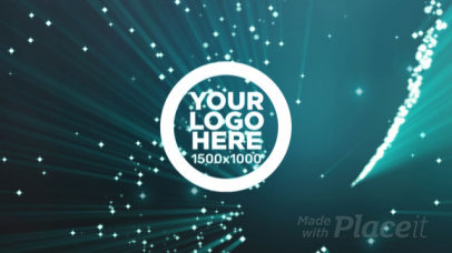 Logo Intro Maker with Dazzling Particles Spinning 1709