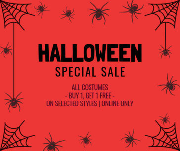 Halloween-Themed Facebook Post Maker for an Online Sale 