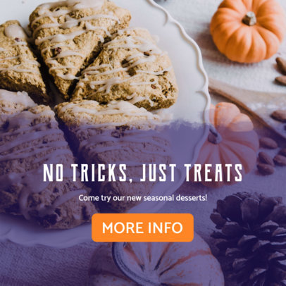 Halloween Treats Online Banner Maker for Bakeries 364g