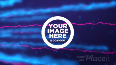 Logo Reveal Intro Maker with Neon Plasma Beams 1666