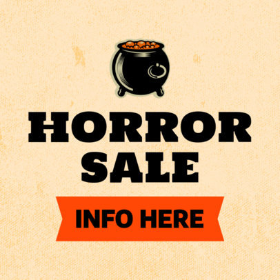 Horror Banner Maker Featuring a Boiling Cauldron 755h