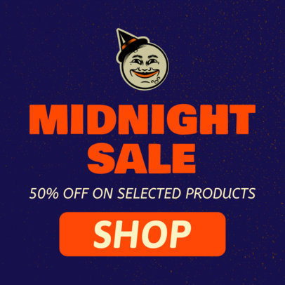 Banner Generator for a Halloween Midnight Sale 755i