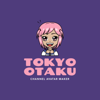 Avatar Logo Maker with a Happy Anime Cartoon