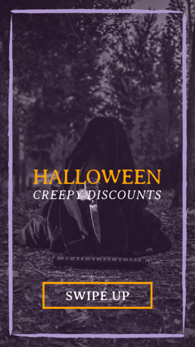 Instagram Story Template for a Halloween Sale
