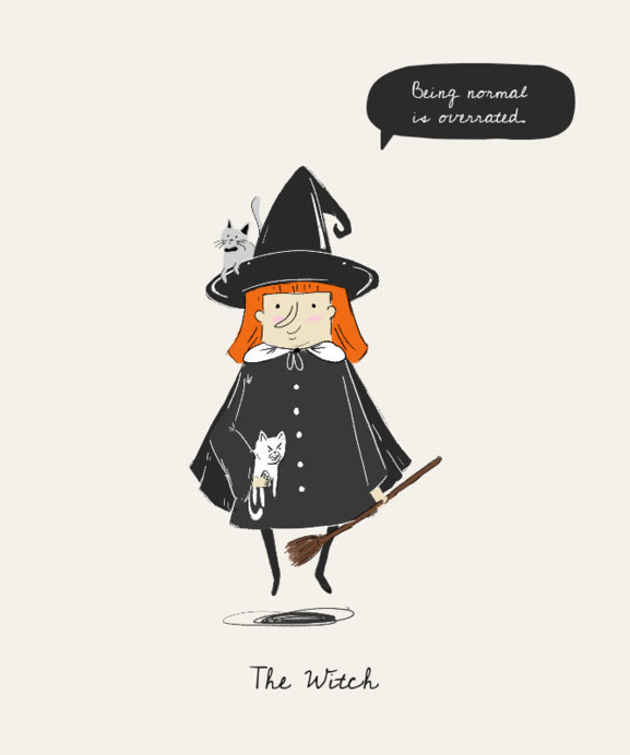 Placeit - Halloween T-Shirt Design Maker Featuring a Spooky Witch Cartoon