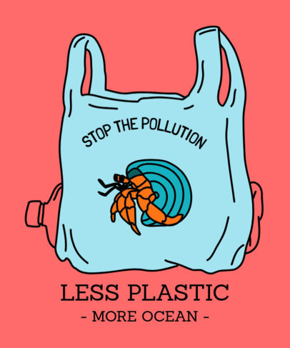 T-Shirt Design Generator for a Less-Plastic Movement