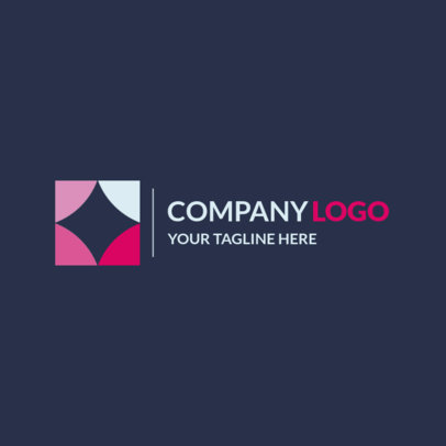 Company Logo Maker with an Abstract Icon