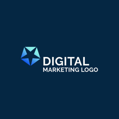Marketing Logo Maker with a Star Icon