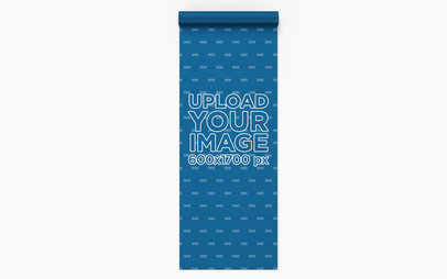 Yoga Mat Mockup Seen from Above