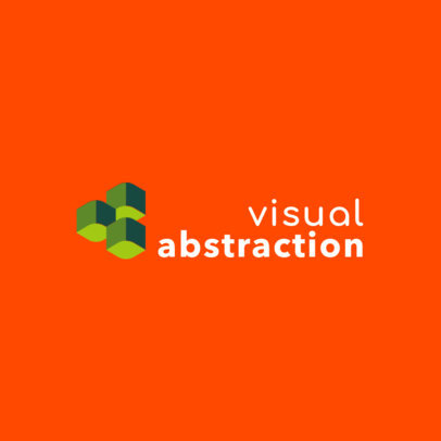 Logo Maker for a Digital Marketing Agency with an Abstract Illustration